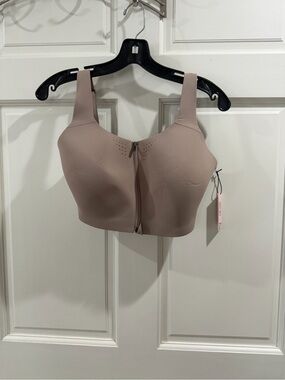 Victoria's Secret Front-Zip Wireless Bra in Mauve Taupe size 38DD